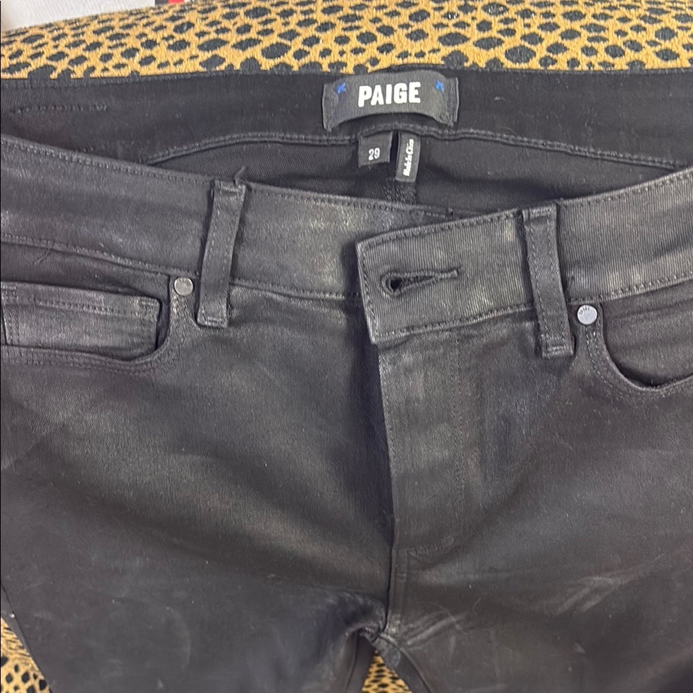 PAIGE Jet Black Skinny Jeans